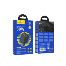 Wall Charger Hoco N56, 30W, 3A, 2 x USB-A - 2 x USB-C, Black